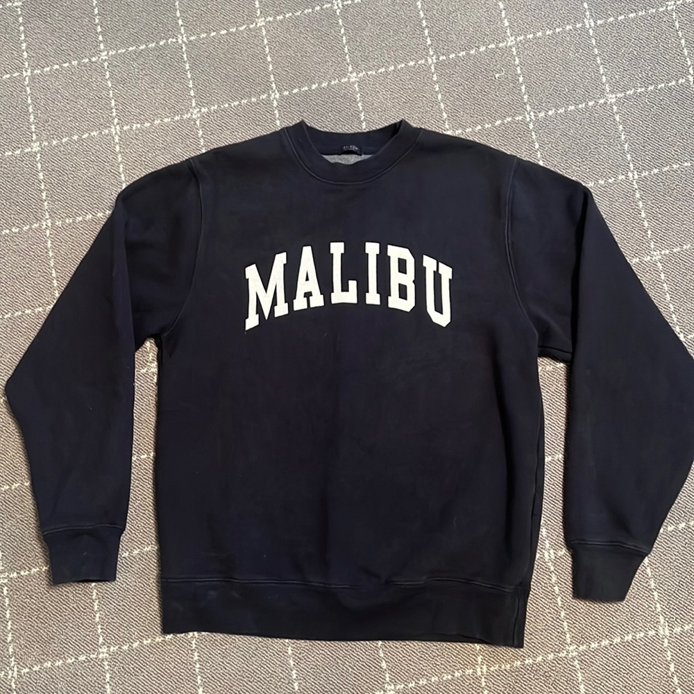 John Galt by Brandy Melville Navy Malibu Sweatshirt, Like New One Size